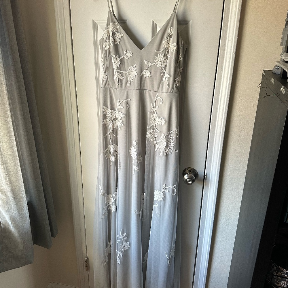 BHLDN Bethany Embroidered Bridesmaid Dress - Size 4
